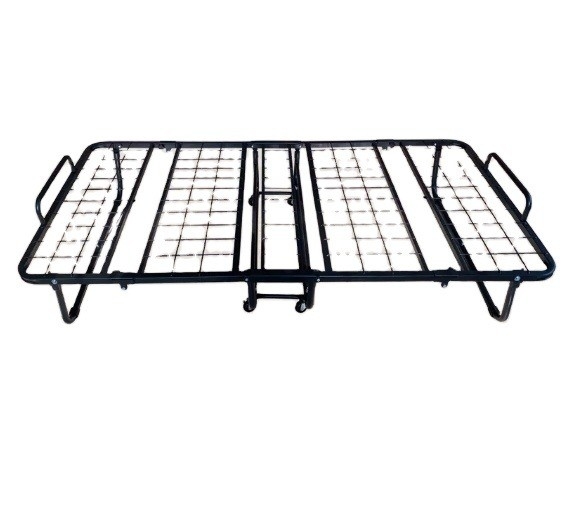 Easy to Iron Metal Frame Folded Queen Size Modern Design Guest Cot Bed for Home Hotels