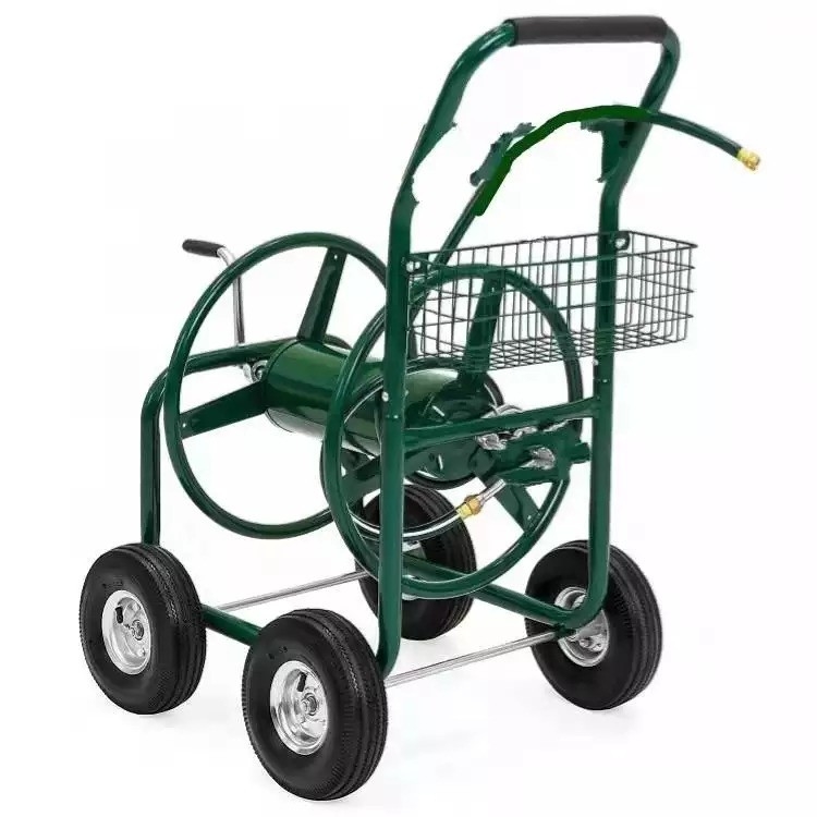 Convenient 19LBS Hose Reel Cart for Outdoor Watering and Planting in Your Garden