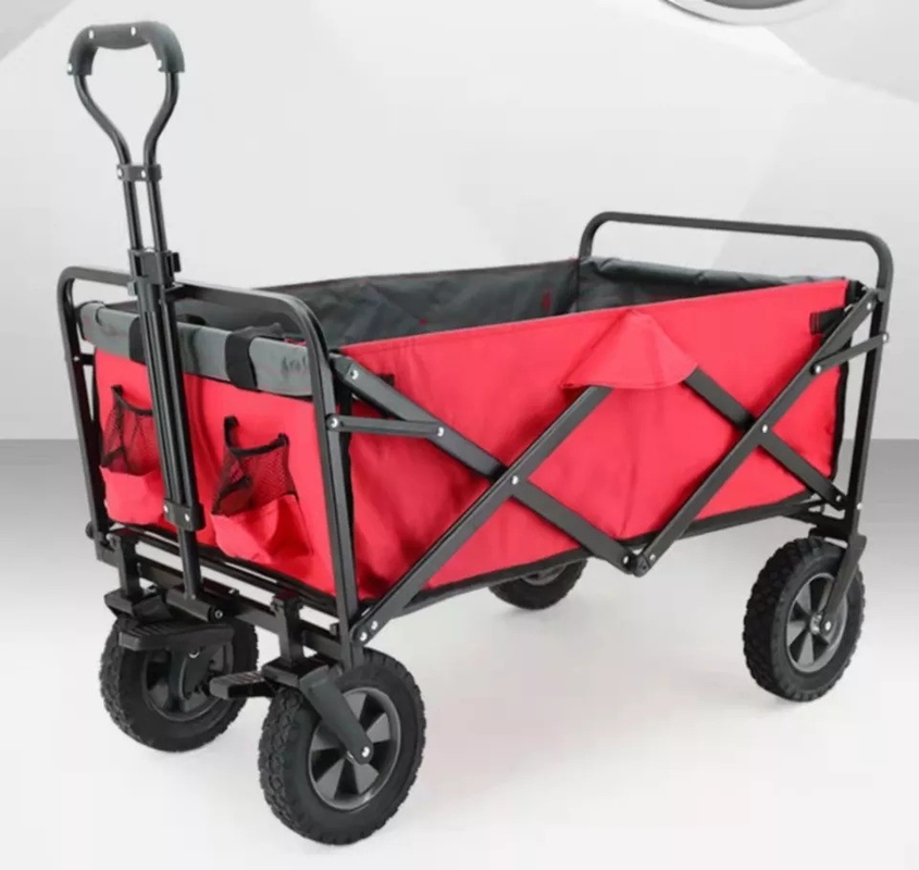 300LBS Capacity Outdoor Collapsible Wagon Cart for Heavy Duty Camping Beach and Garden