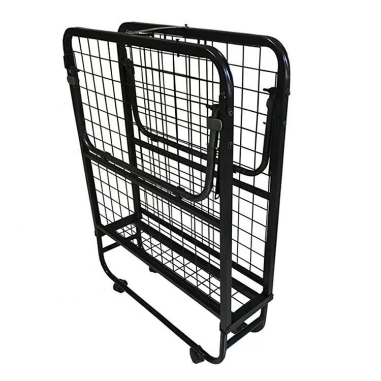 Metal Legs Cot Size Rollaway Bed for House and Hotel Space-Saving Design