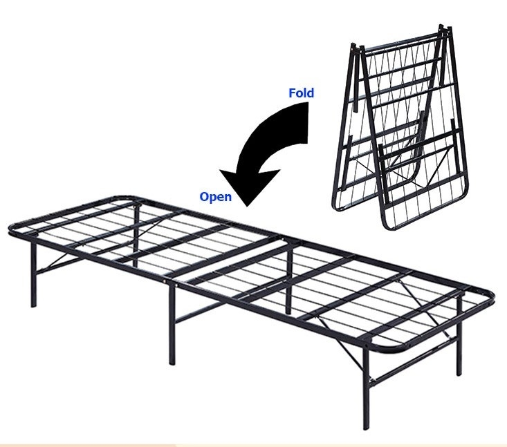 Folded Cama Solteiro Dobravel with Y Mail Packing and Folded at Affordable