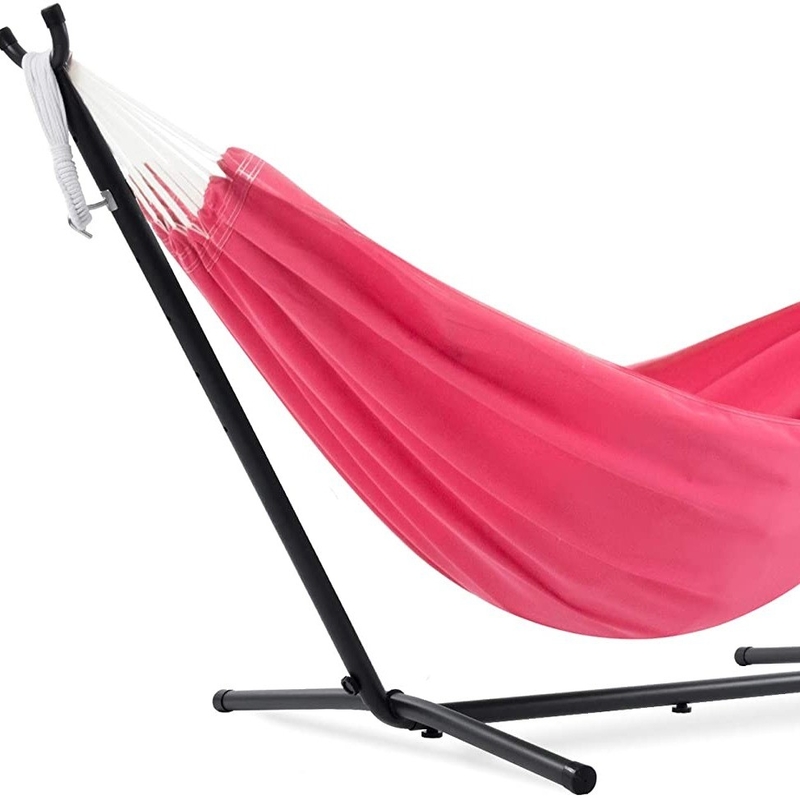 Portable and Durable Adjustable Hammock With Metal Stand for Outdoor Activities
