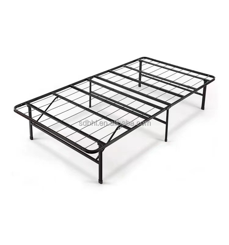 Sleep Soundly on a Customized Folding Metal Double Twin Bed with Steel Iron Mesh Net