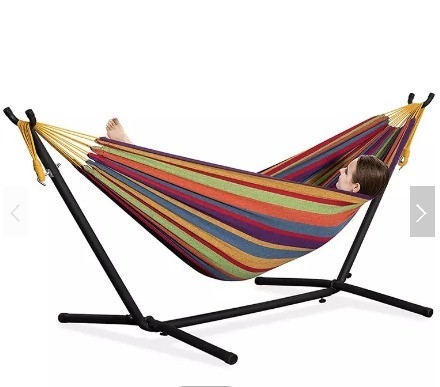 Indoor Outdoor Garden Hamaca Colgante Portable and Comfortable Canvas Hammock