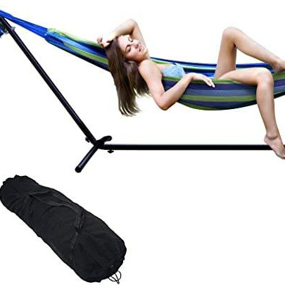 Free Samples Low MOQ Custom Macrame Hammock With Stand for 260KGS Weight Capacity
