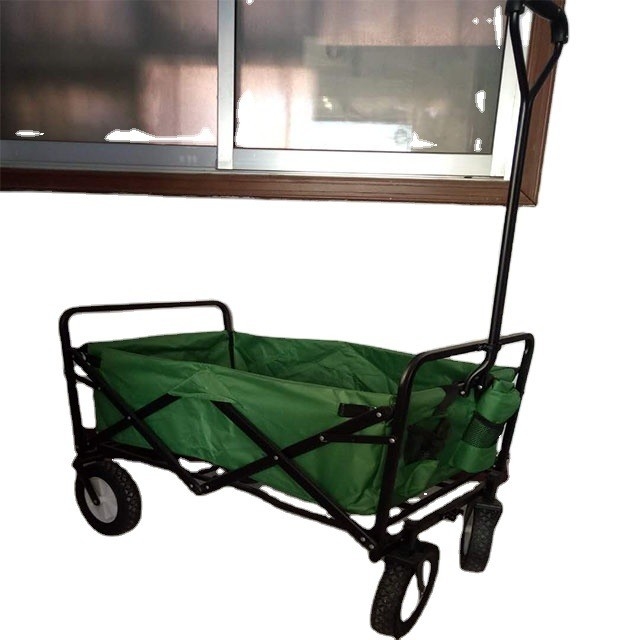 Hand Garden Collapsible Trolley Wagon with 86*46*85 Dimension 300LBS Weight Capacity
