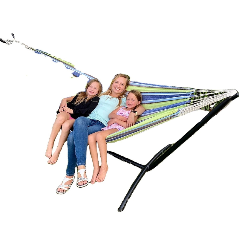 Mail Packing Outdoor Garden Hammock With Stand Easy Collapsible and Convenient Swing