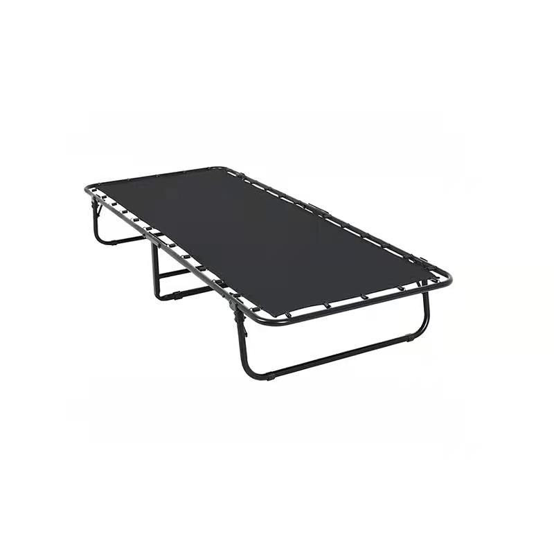 Sleep Master Folding Guest Bed Frame with Comfort Foam Mattress Convenient Oxford Style