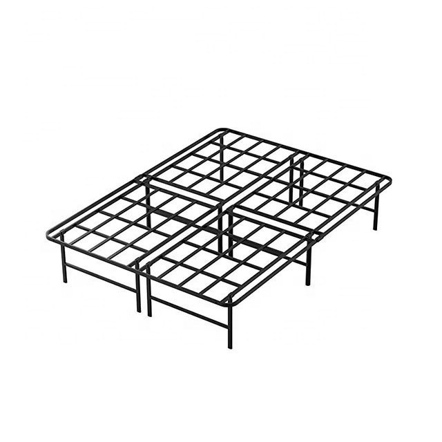 Coastal Design Style Modern and Strong Simple Folding King Iron Frame Bed Foldable