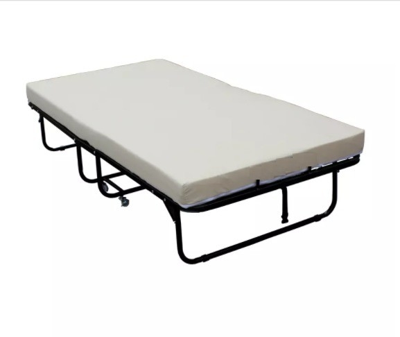 Mail Packing Y Black Metal Folding Bed Furniture for Single and Double Modern Style