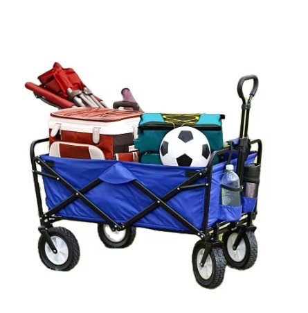 20LBS Heavy Duty All Terrain Utility Wagon with Egg Roll Table and Tailgate Four-wheel