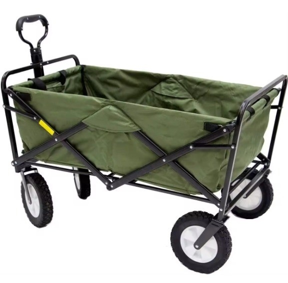 Heavy Duty All Terrain Beach Cart with 260KGS Weight Capacity and Collapsible Design