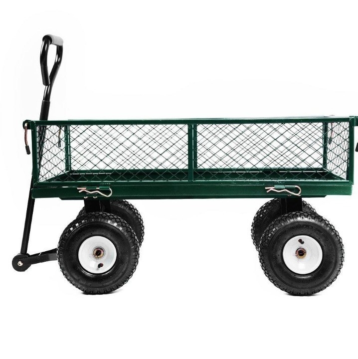 Versatile Four-wheel Folding Fishing Beach Trolley Cart for All Beach Needs