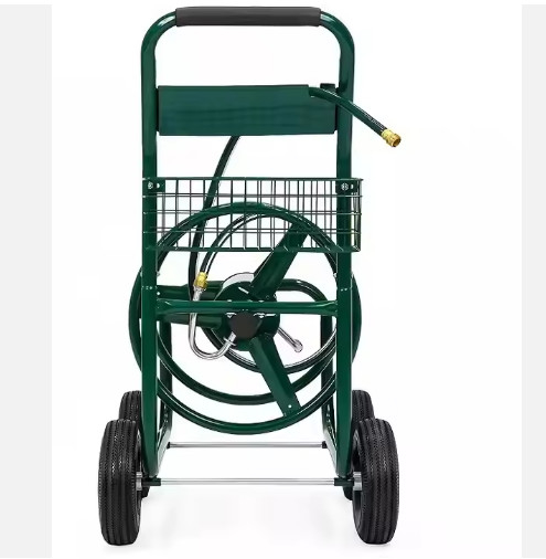 Convenient Garden Hose Reel Cart easy Maintenance Hose Cart With Wheels