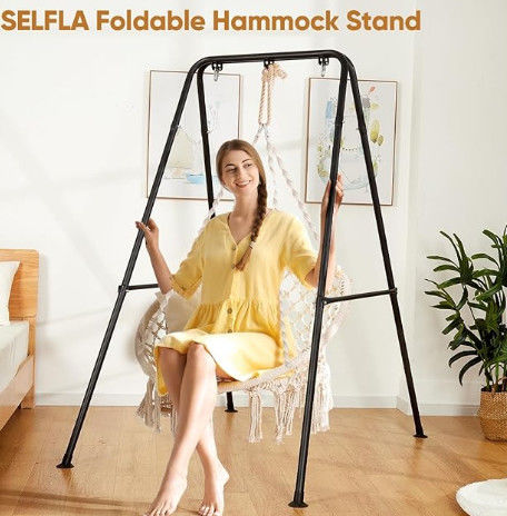 Iron Tube Frame Hammock Swing Chair The Ultimate Relaxation Solution for Home Furniture