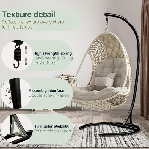 Outdoor Furniture Hammock Swing Chair with Up To 180kg Weight Capacity Package Includes General