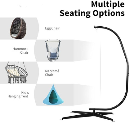 Upgrade Relaxation Experience Hammock Swing Chair Iron Tube Frame Mail Packing