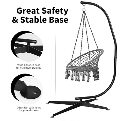 Upgrade Outdoor Experience Wide Hammock With Stand And Iron Tube Frame