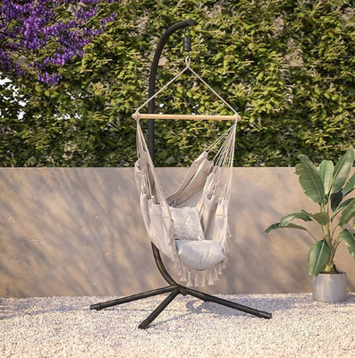 Black wirecutter Hammock Stand Sturdy Easy Assemble Includes Instructions