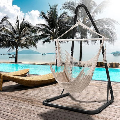 Mail Packing Included Relaxation Hammock Swing Chair with Iron Tube Frame
